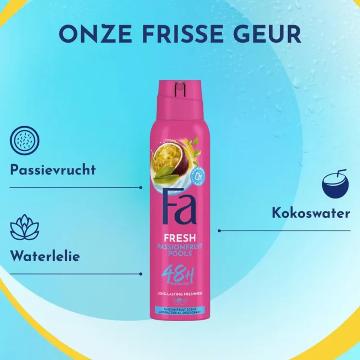 FA Passionfruit Deodorant Spray 150 ML