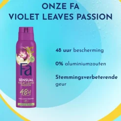 FA Violet Leaves Passion Deodorant Spray 150 ML