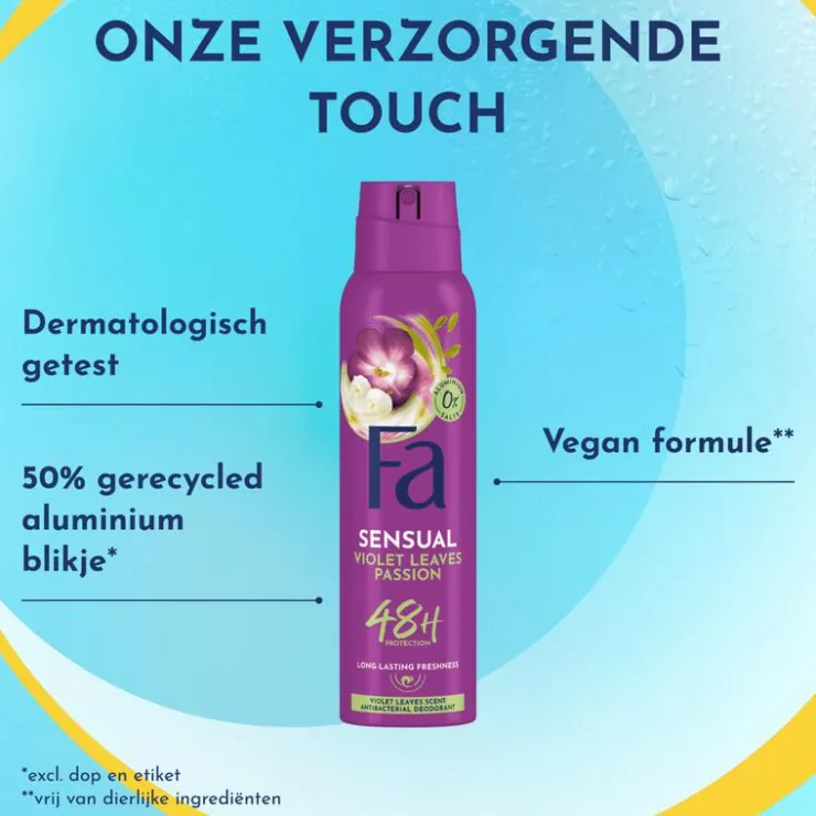 FA Violet Leaves Passion Deodorant Spray 150 ML