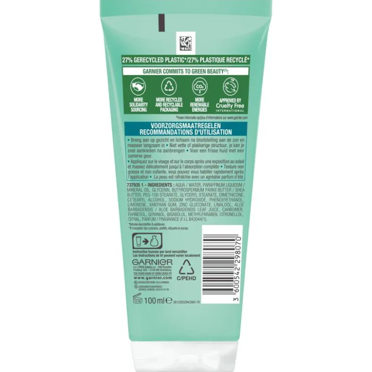 L'Oréal Paris Garnier Ambre Solaire Verzachtende Reisformaat Aftersun Melk 100 ML
