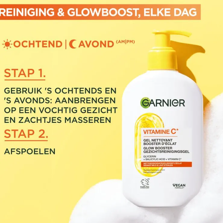 Garnier SkinActive Reinigingsgel met vitamine C 250 ML