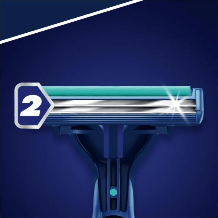 Heren Gillette Blue2 Slalom Wegwerpmesjes 10 Stuks