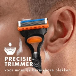 Heren Gillette Fusion5 Navulmesjes 4 Stuks