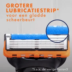 Heren Gillette Fusion5 Power Navulmesjes 4 Stuks