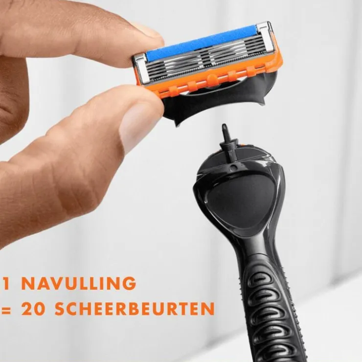 Heren Gillette Fusion5 Power Navulmesjes 4 Stuks