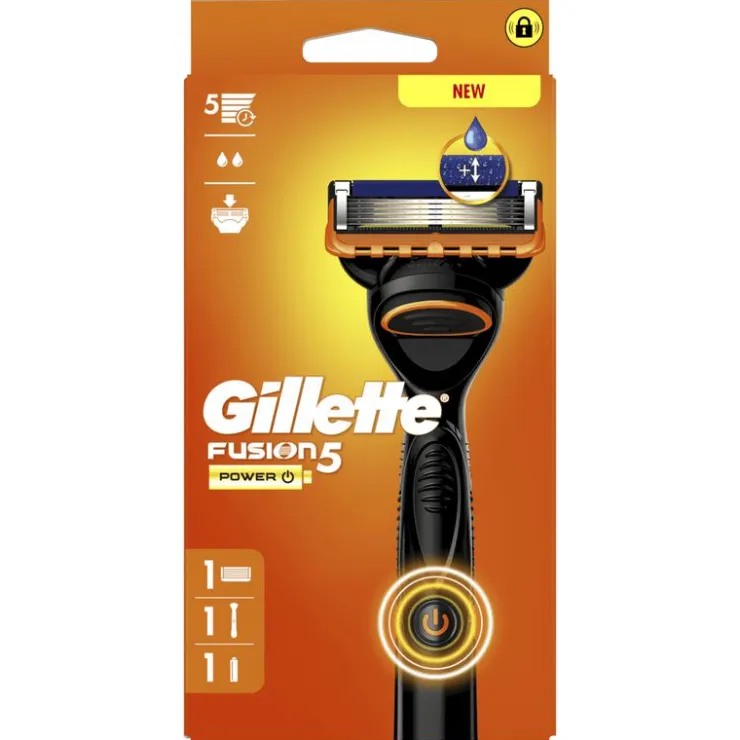 Heren Gillette Fusion5 Power Scheersysteem Met 1 Navulmesje