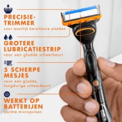 Heren Gillette Fusion5 Power Scheersysteem Met 1 Navulmesje