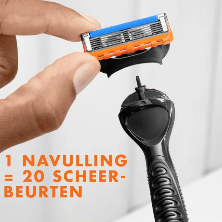 Heren Gillette Fusion5 Power Scheersysteem Met 1 Navulmesje