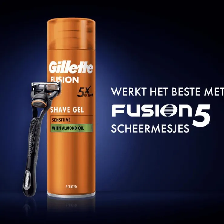 Heren Gillette Fusion Scheergel Gevoelige Huid 200 ML