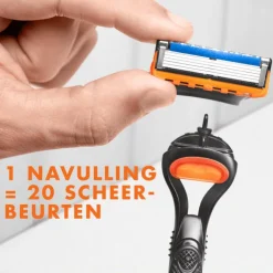Heren Gillette Fusion5 Scheersysteem Met 2 Navulmesjes