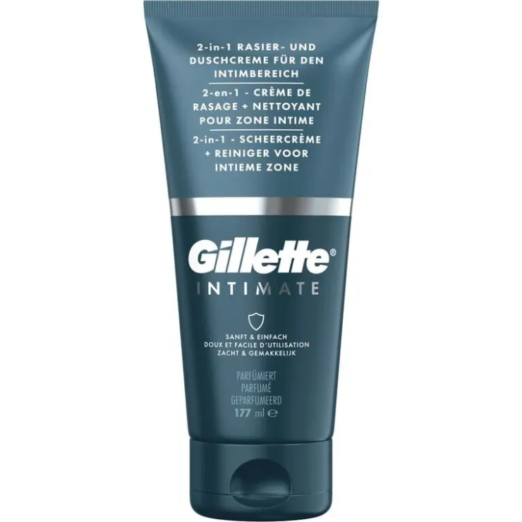 Heren Gillette Intimate 2-In-1 Scheercrème & Reiniger Voor Intieme Zone 177 ML