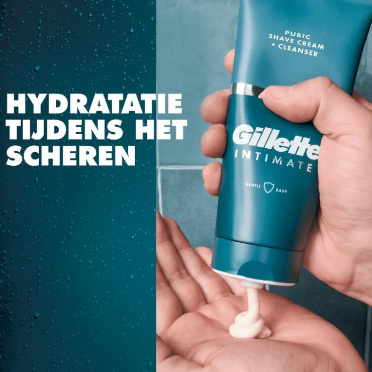 Heren Gillette Intimate 2-In-1 Scheercrème & Reiniger Voor Intieme Zone 177 ML