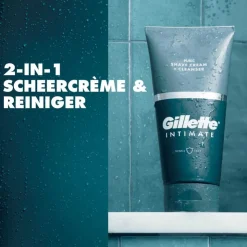 Heren Gillette Intimate 2-In-1 Scheercrème & Reiniger Voor Intieme Zone 177 ML