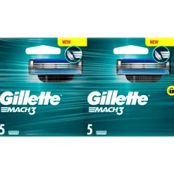 Heren Gillette Mach3 Navulmesjes Duopak 10 Stuks