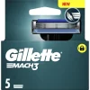 Heren Gillette Mach3 Navulmesjes 5 Stuks