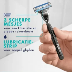 Heren Gillette Mach3 Scheersysteem Met 3 Navulmesjes