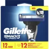 Heren Gillette Mach3 Turbo Navulmesjes 12 Stuks
