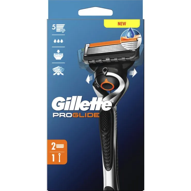 Heren Gillette ProGlide Scheersysteem Met 2 Navulmesjes