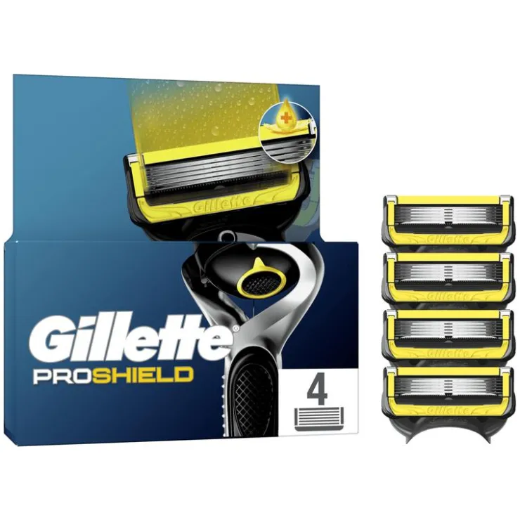 Heren Gillette ProShield Navulmesjes 4 Stuks