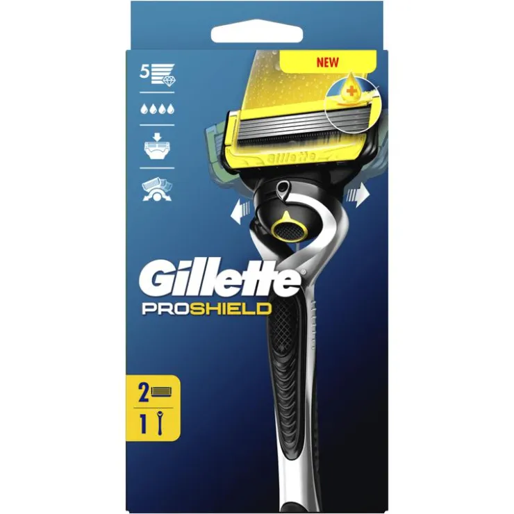 Heren Gillette ProShield Scheersysteem Met 2 Navulmesjes