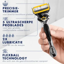 Heren Gillette ProShield Scheersysteem Met 2 Navulmesjes