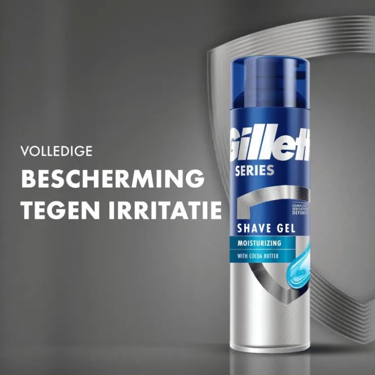 Heren Gillette Scheergel Met Cacaoboter 200 ML