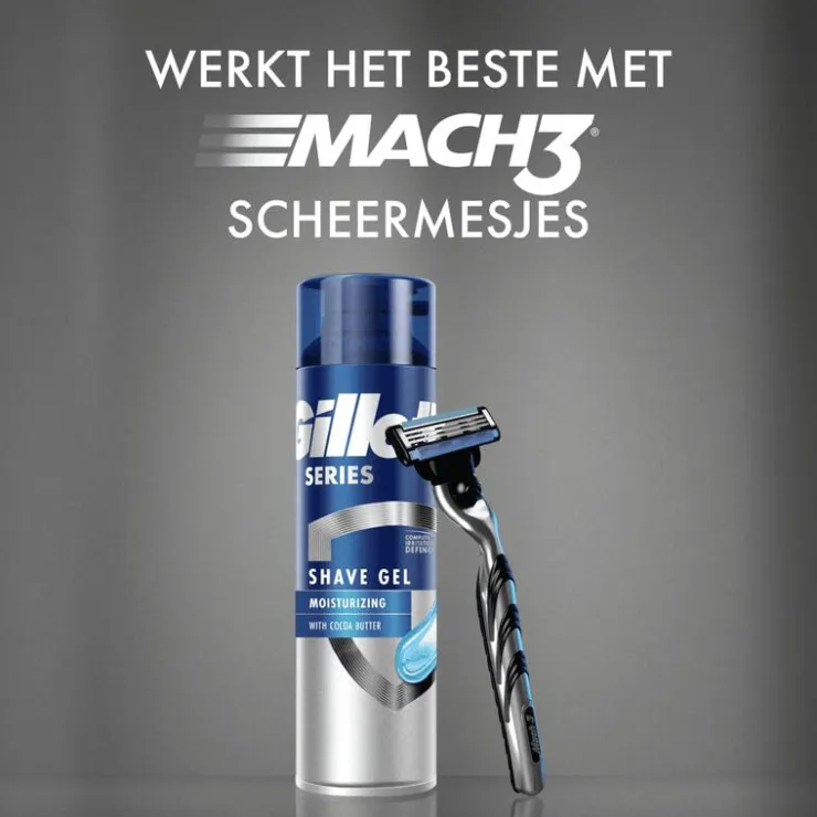Heren Gillette Scheergel Met Cacaoboter 200 ML