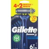Heren Gillette Sensor3 Comfort Wegwerpmesjes 4+2 stuks