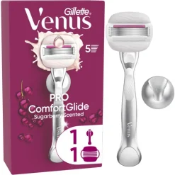 Heren Gillette Venus Comfortglide Sugarberry Scheersysteem 5 Blades + 1 mesje