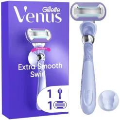 Heren Gillette Venus Deluxe Smooth Swirl Extra Glad Scheersysteem 5 Blades