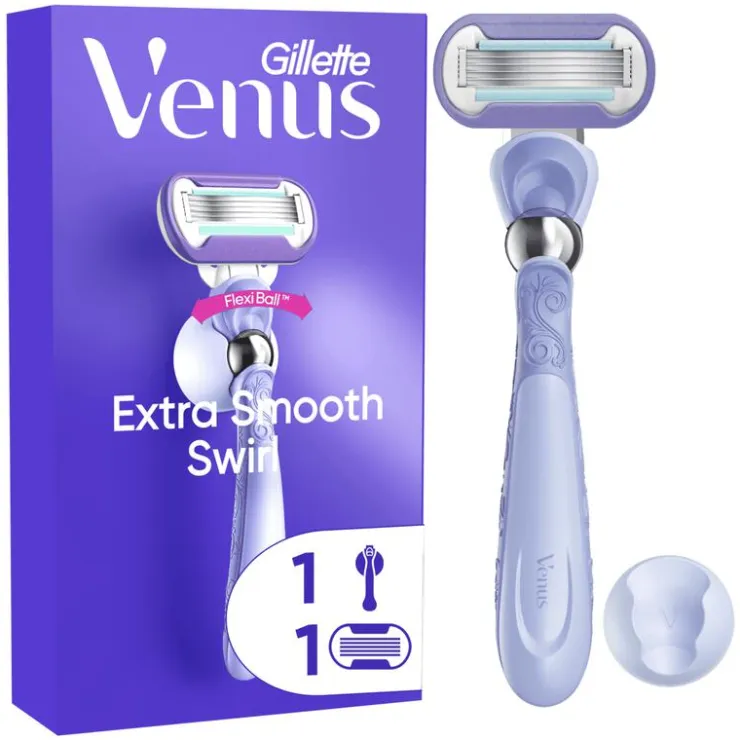 Heren Gillette Venus Deluxe Smooth Swirl Extra Glad Scheersysteem 5 Blades