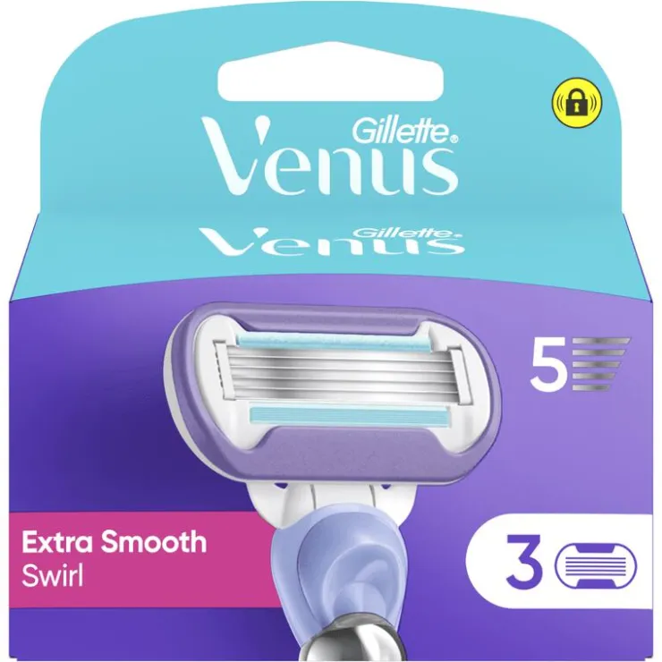 Heren Gillette Venus Deluxe Smooth Swirl Navulmesjes 3 Stuks