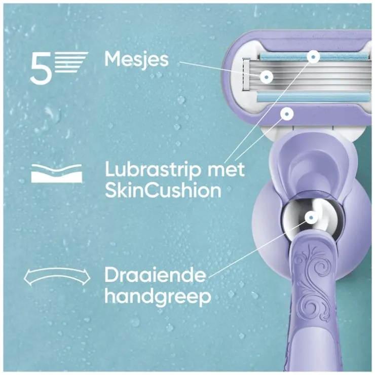 Heren Gillette Venus Deluxe Smooth Swirl Navulmesjes 3 Stuks