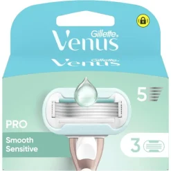 Heren Gillette Venus Deluxe Smooth Sensitive Navulmesjes 3 Stuks