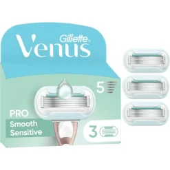 Heren Gillette Venus Deluxe Smooth Sensitive Navulmesjes 3 Stuks
