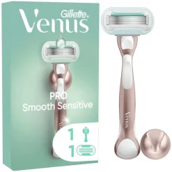 Heren Gillette Venus Deluxe Smooth Sensitive Rose Gold Scheersysteem 5 Blades