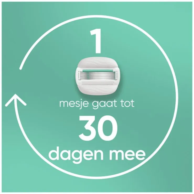 Heren Gillette Venus Pro ComfortGlide Sensitive Scheersysteem 5 Blades + 1 Navulmesjes