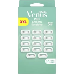 Heren Gillette Venus Pro Smooth Sensitive Navulmesjes 14 Stuks