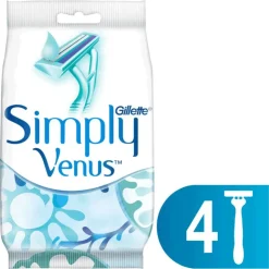 Heren Gillette Venus Simply 2 Wegwerpmesjes 4 Stuks