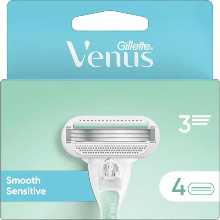 Heren Gillette Venus Smooth Navulmesjes 4 Stuks