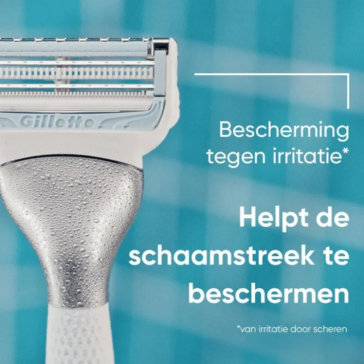 Heren Satin Care Gillette Venus Voor Huid en Schaamhaar Scheersysteem + Exfoliant