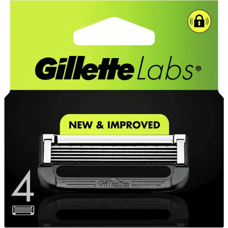 Heren Gillette Labs Navulmesjes 4 Stuks