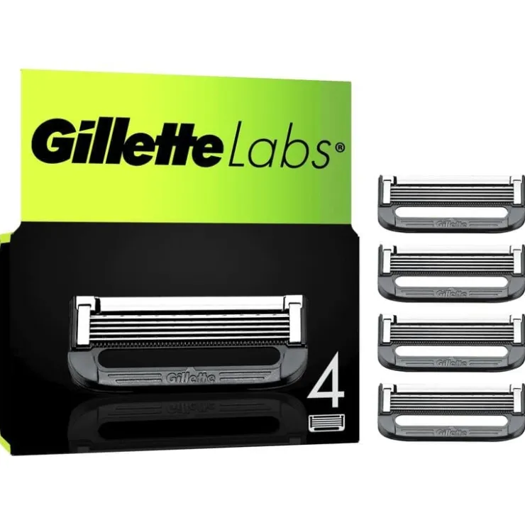 Heren Gillette Labs Navulmesjes 4 Stuks