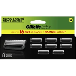 Heren Gillette Labs Navulmesjes 8 Stuks