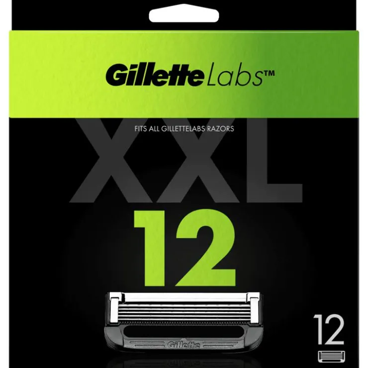 Heren Gillette Labs Navulmesjes 12 Stuks