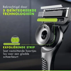 Heren Gillette Labs Scheersysteem 1 Handvat Met 1 Navulmesje En Muurhanger