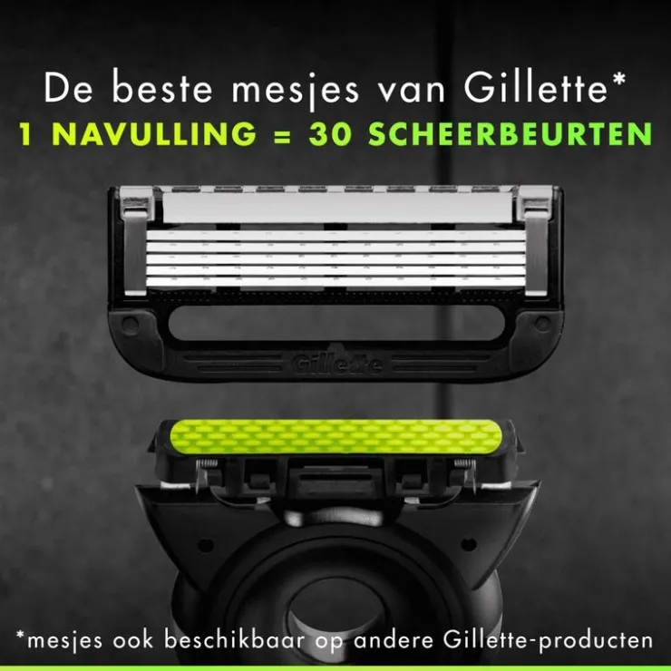 Heren Gillette Labs Scheersysteem Champion Gold met 5 Navulmesjes