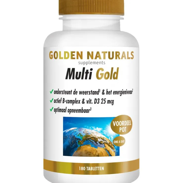 Golden Naturals Multi Gold Voordeelpot Tabletten 180 stuks