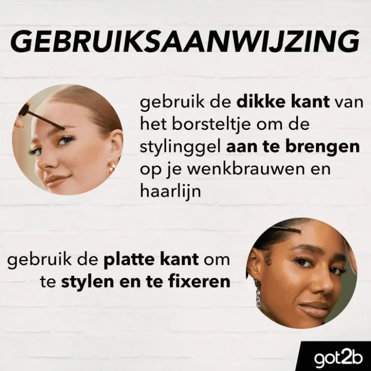 Got2b Glued 4 Brows & Edges Zwart 16 ML