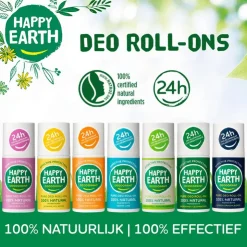 Happy Earth 100% Natuurlijke Men Protect Deodorant Roller 75 ML